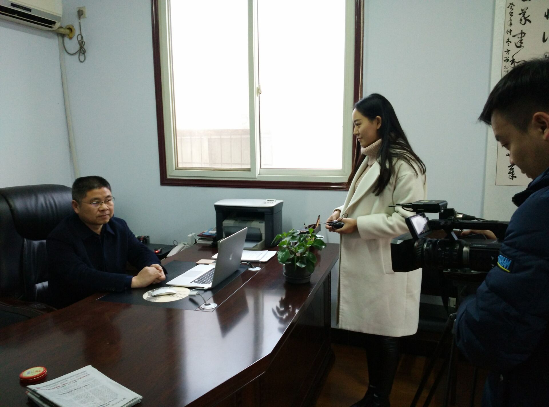 我所赵超宇主任接受三门峡广播电视台《第一房产》栏目组采访